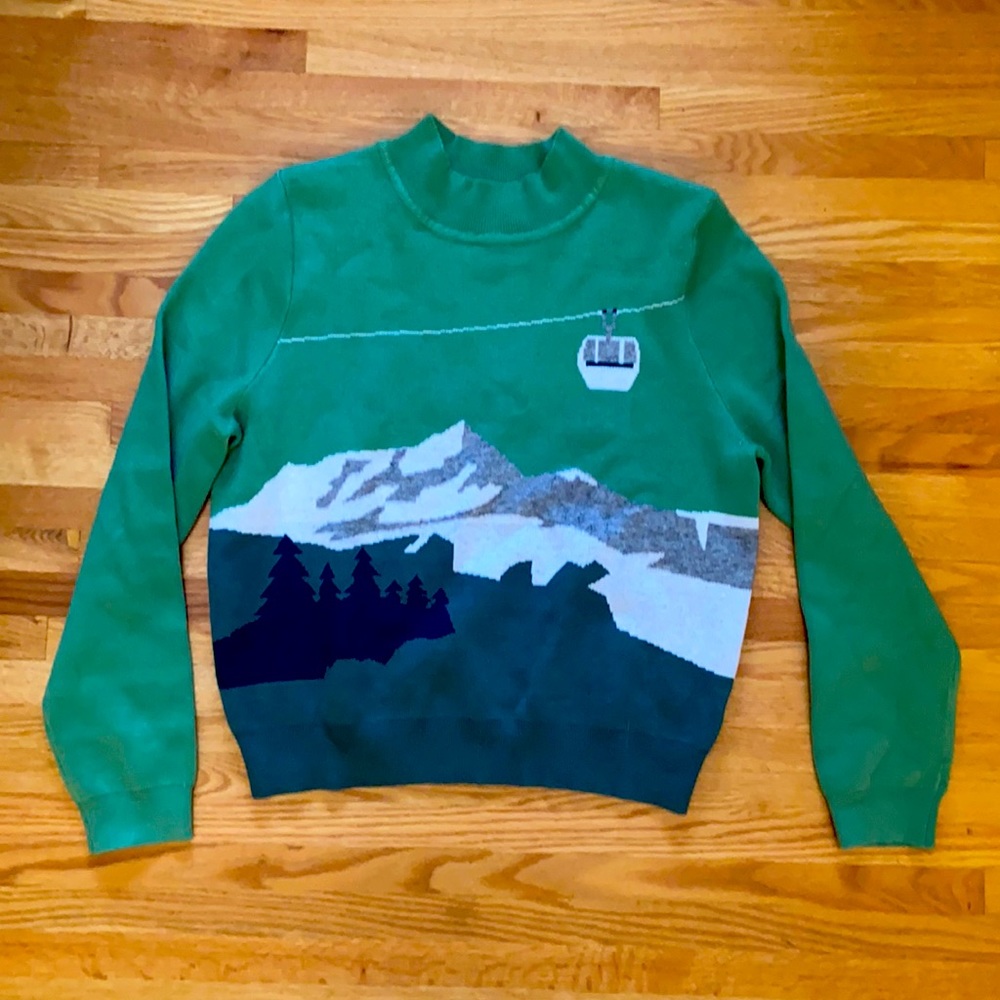 Simons turtle neck cropped sweater